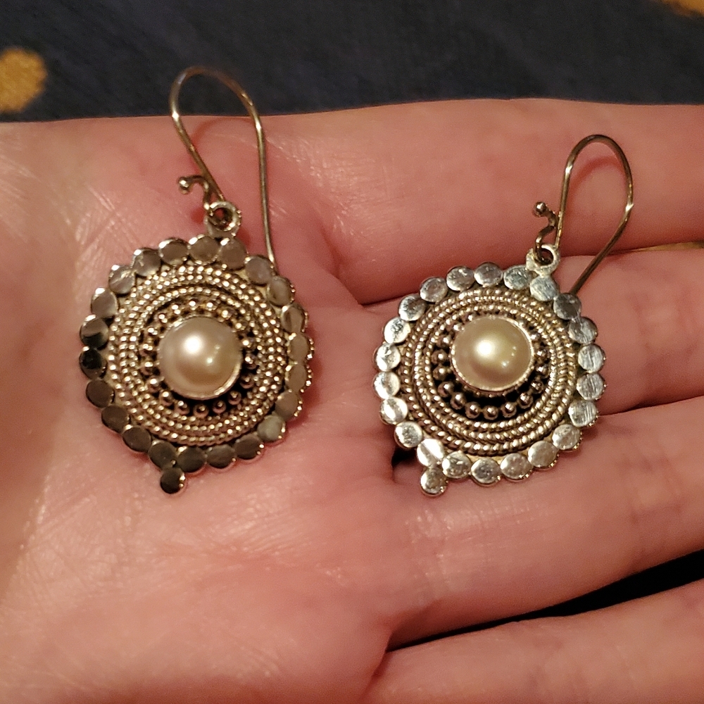 Sterling Silver Drop Earrings
